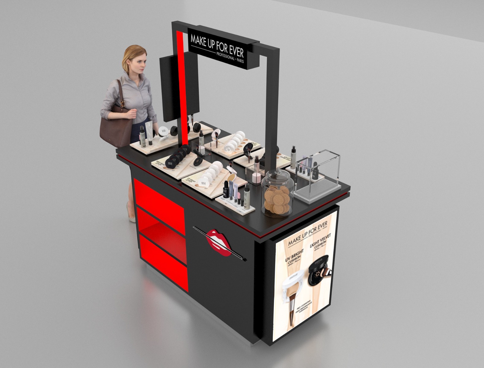 cosmetics display stand