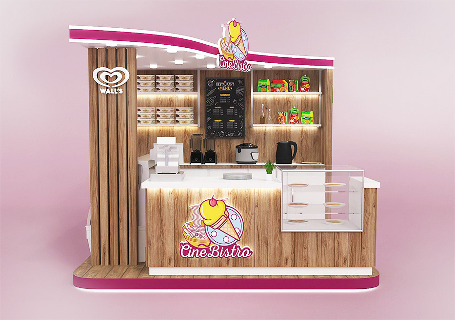Minimalist Crepe Kiosk