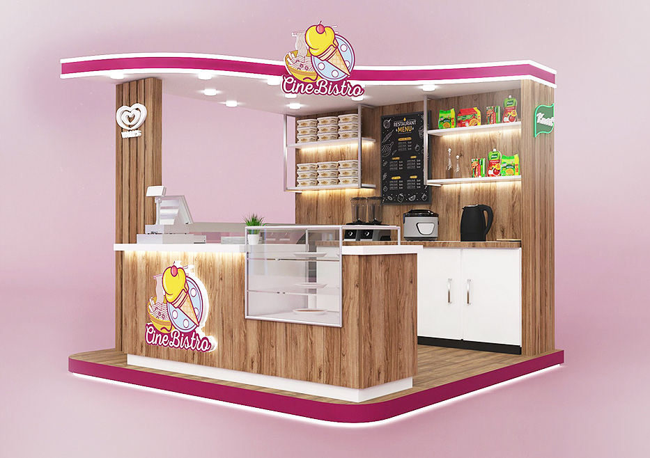 Minimalist Crepe Kiosk