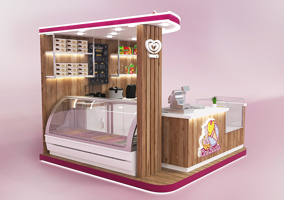Minimalist Crepe Kiosk