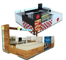 crepe& waffle kiosks in mall