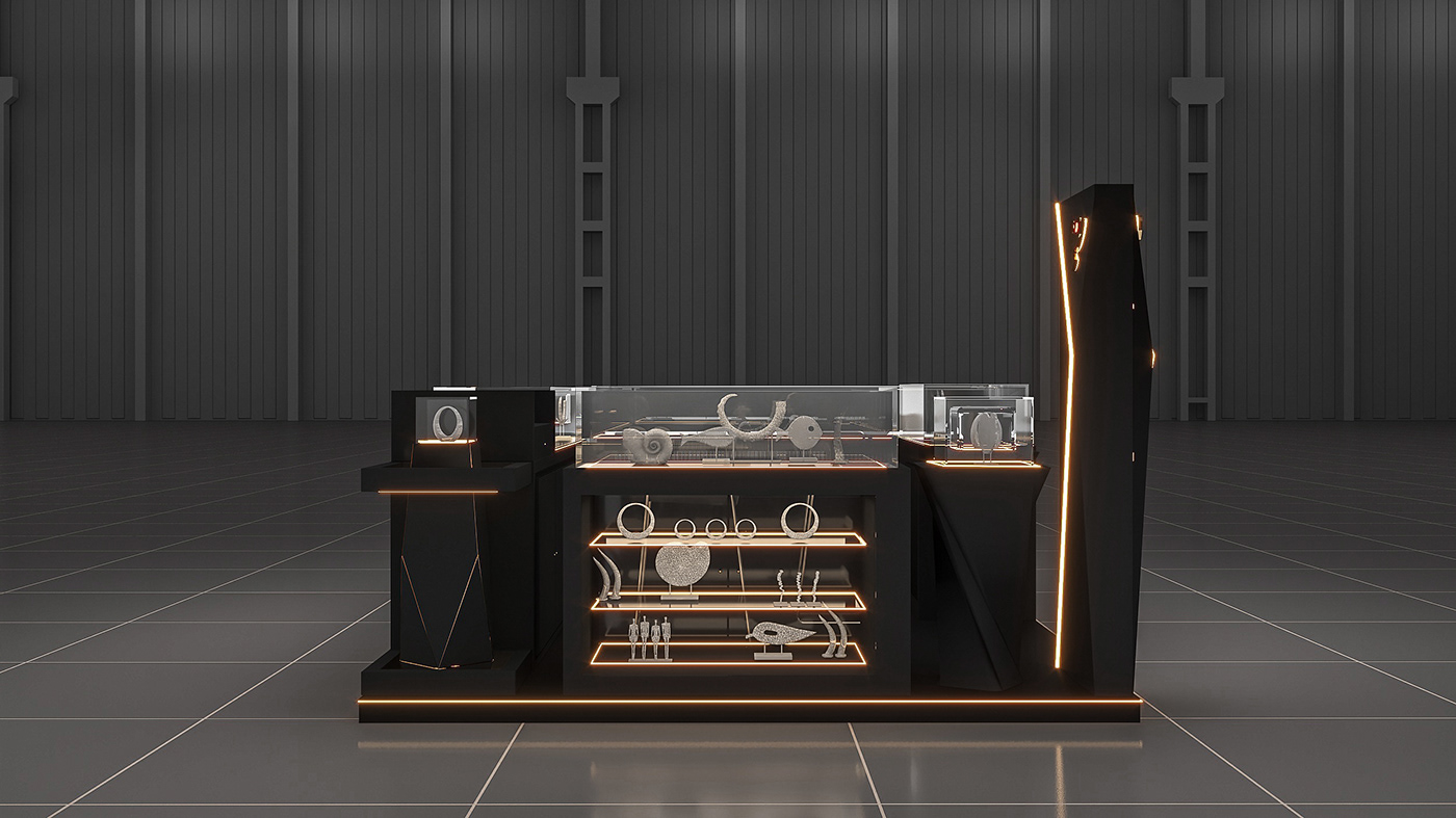 Black Crystal Mall Kiosk 