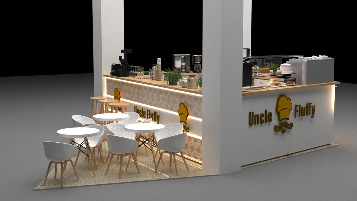 coffee dessert kiosk 