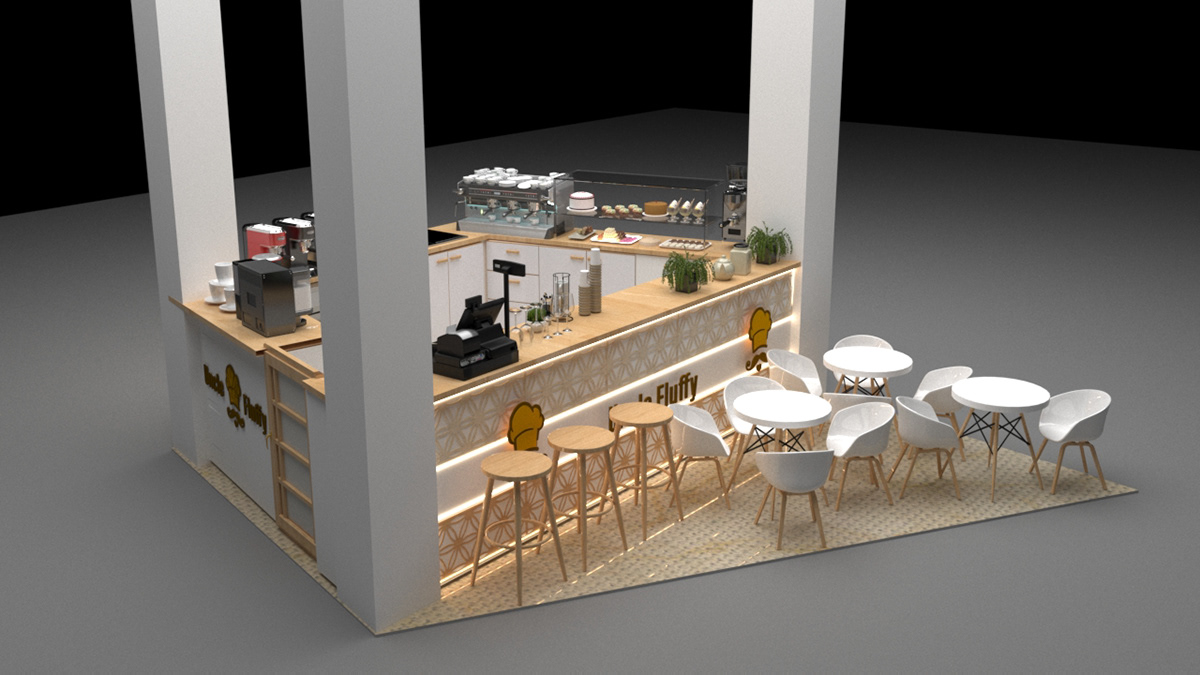 coffee dessert kiosk 