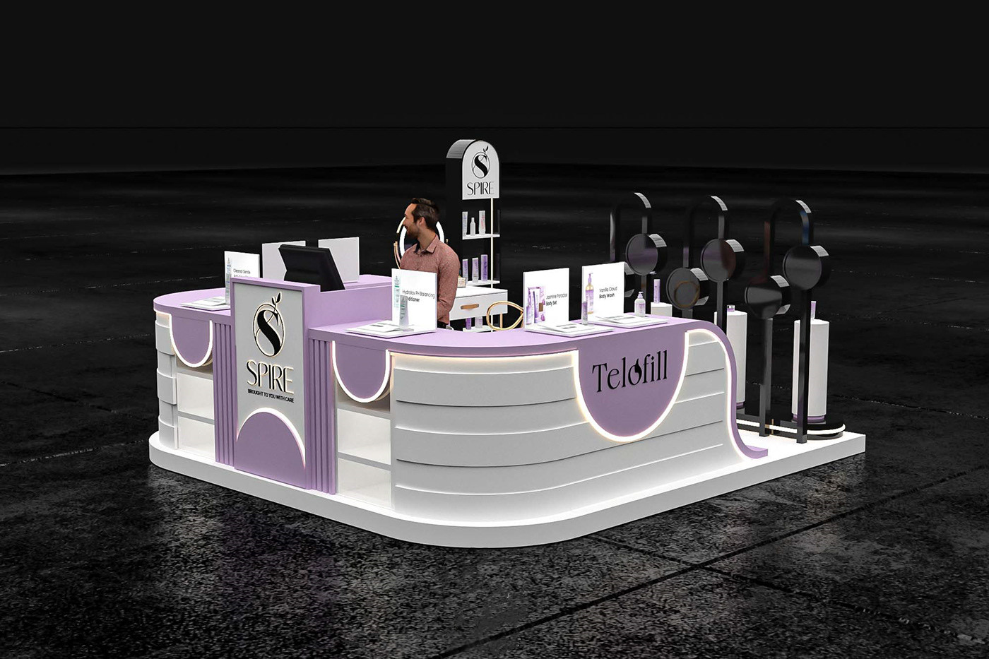 skincare kiosk