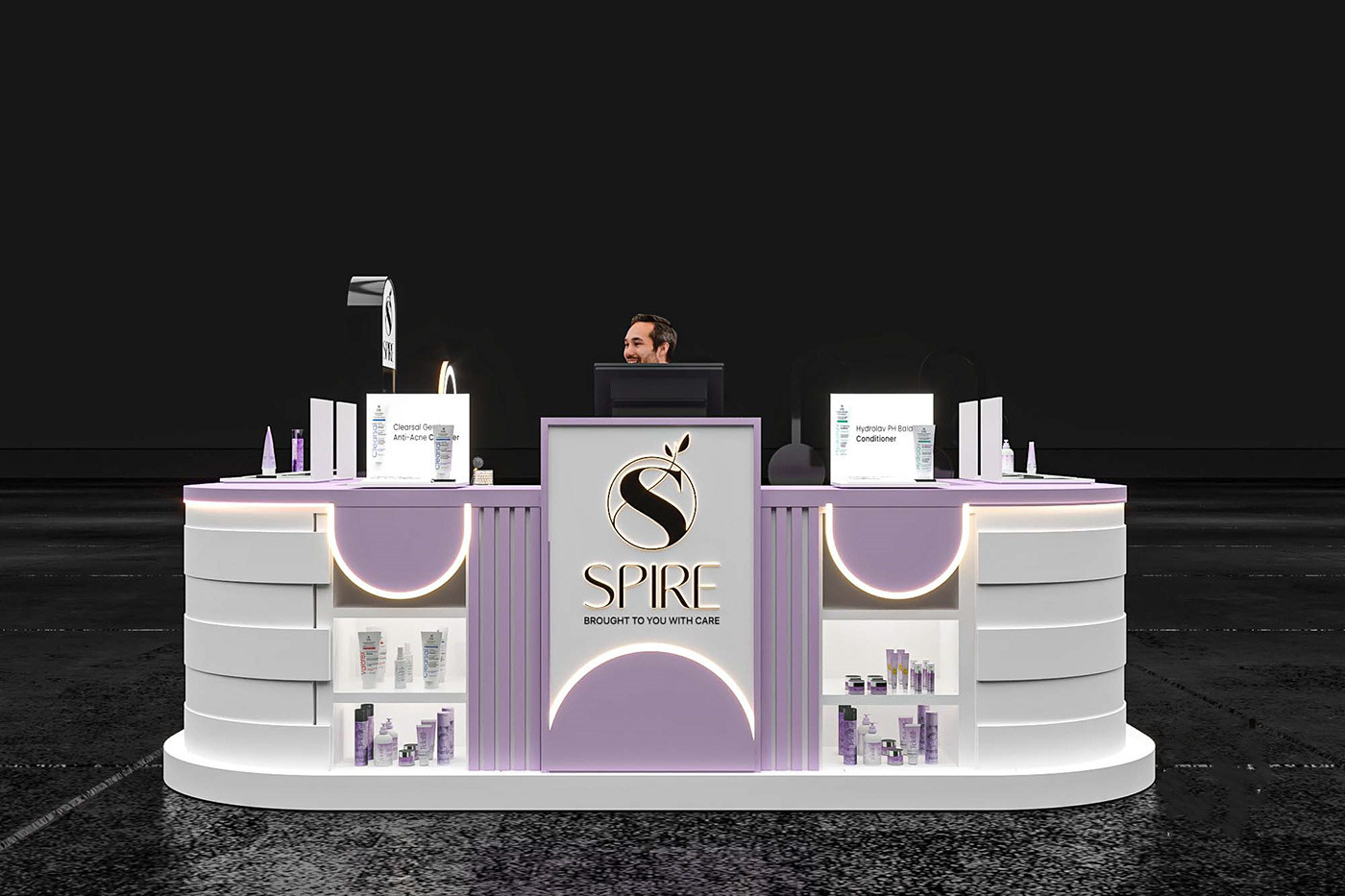 skincare kiosk