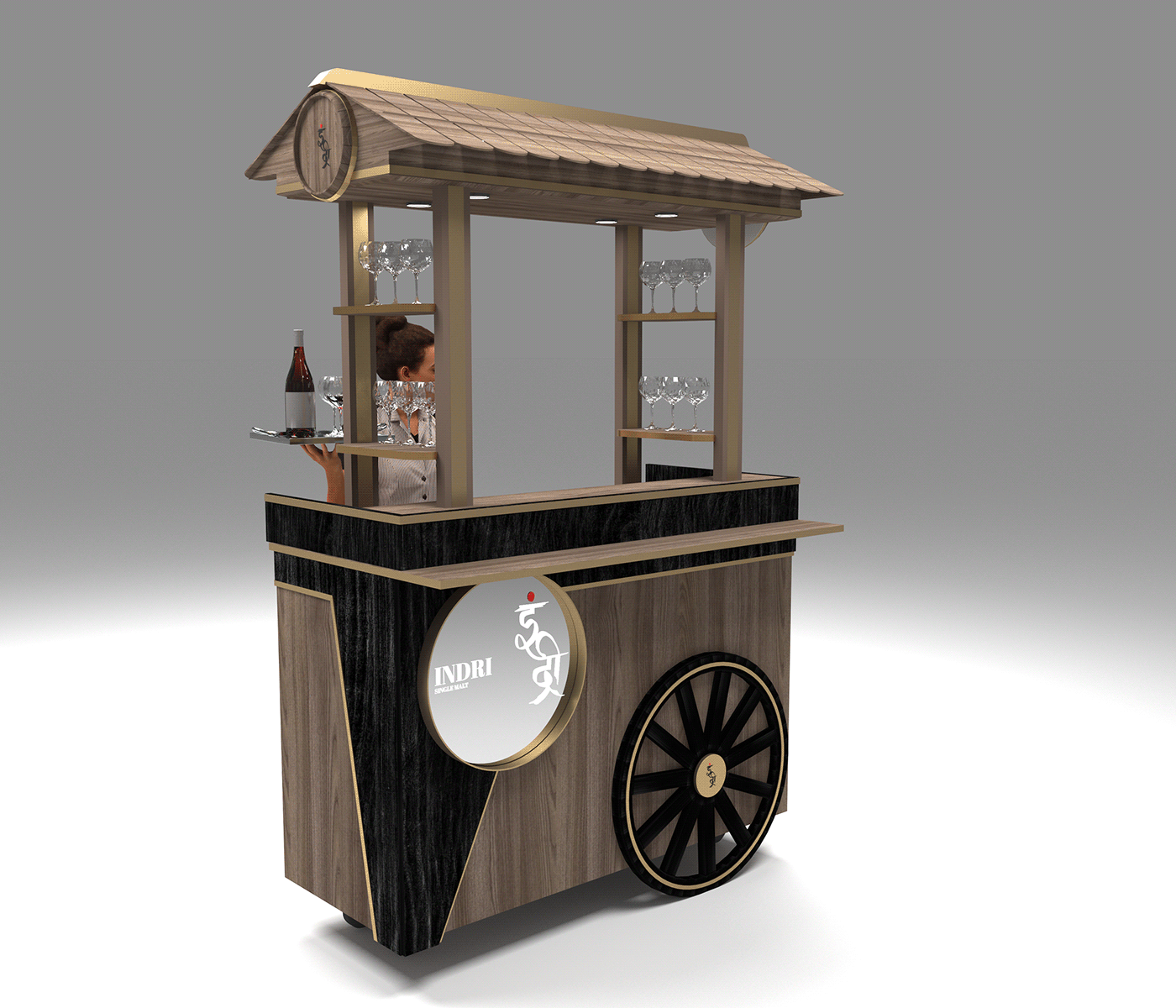 Hotel Reception Cart 