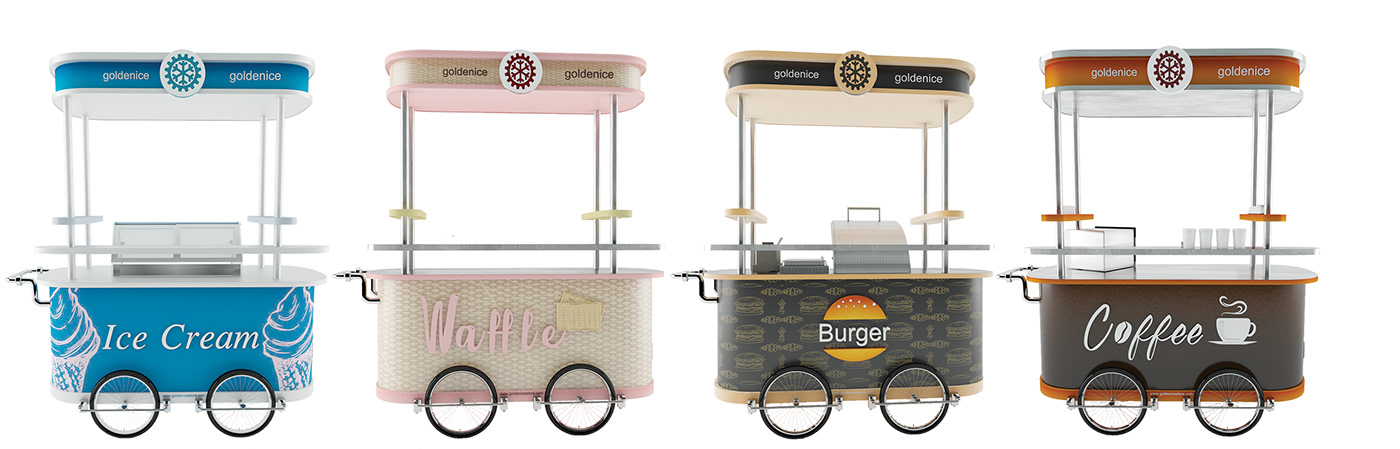 Fashion Ice Cream Carts 