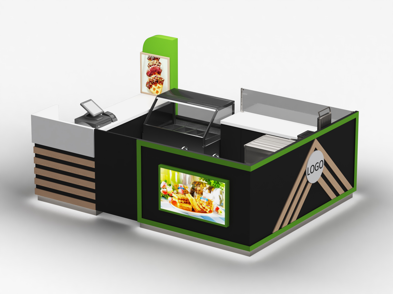 Waffle Mall Kiosk 