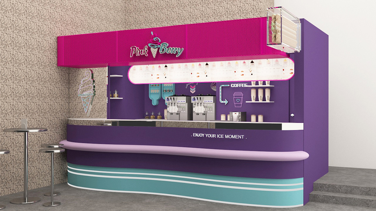  Yogurt Food Kiosk 