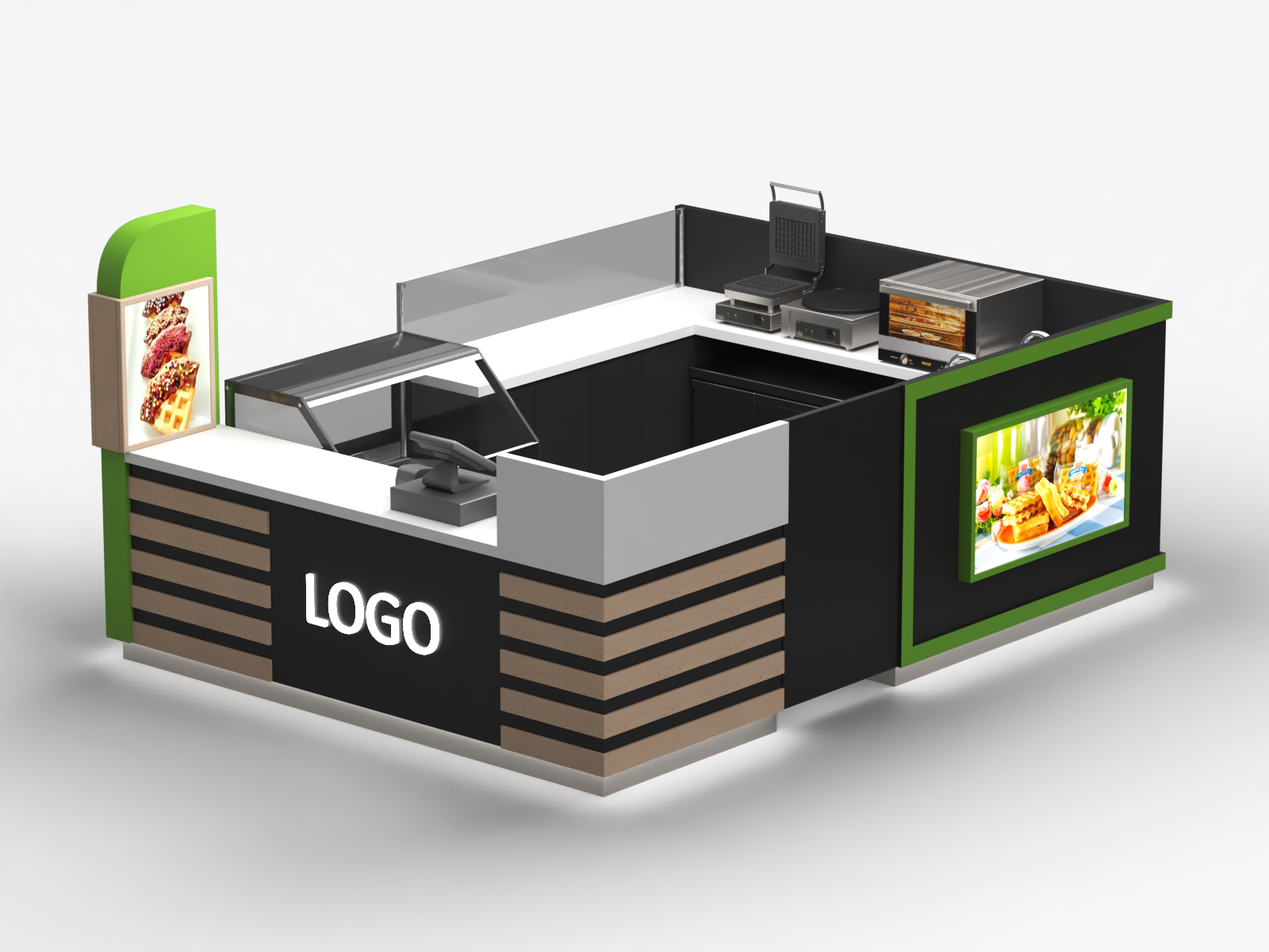 Waffle Mall Kiosk 
