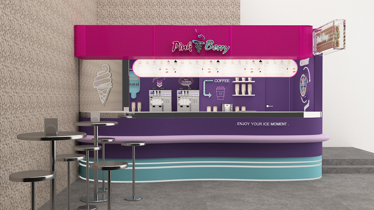  Yogurt Food Kiosk 