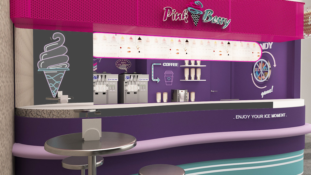  Yogurt Food Kiosk 