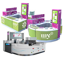 frozen yogurt kiosk design