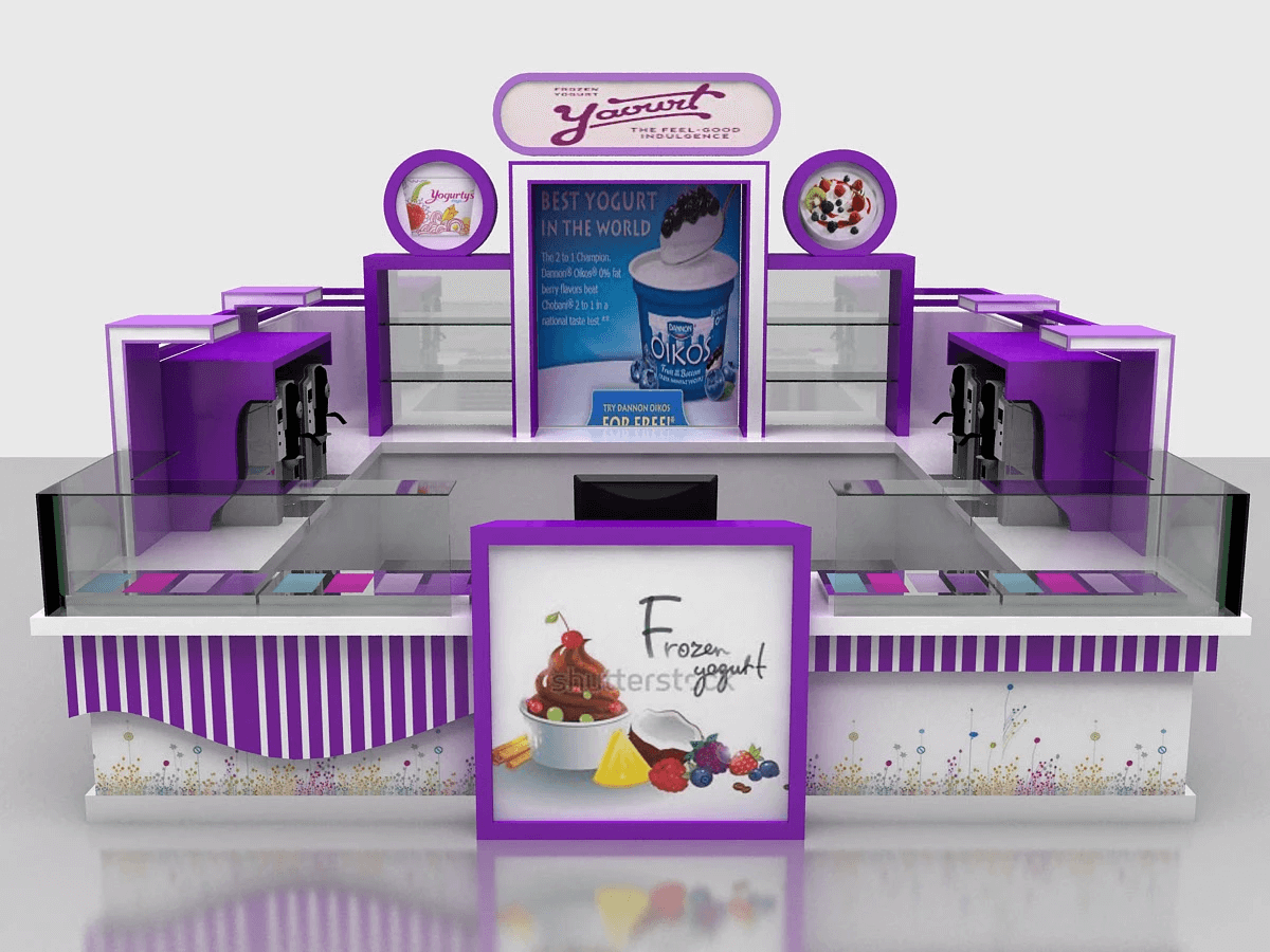 Fresh Frozen Yogurt Kiosk 