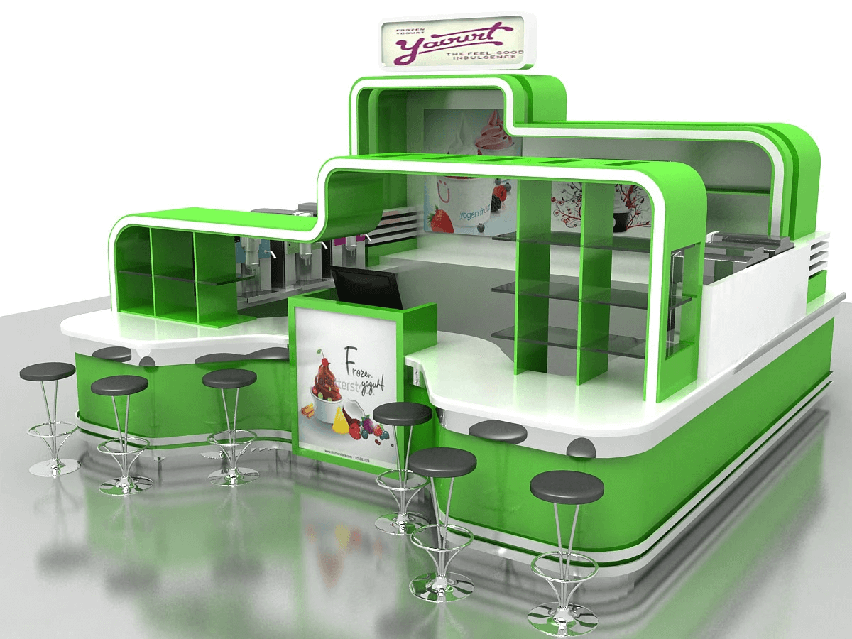 Fresh Frozen Yogurt Kiosk 