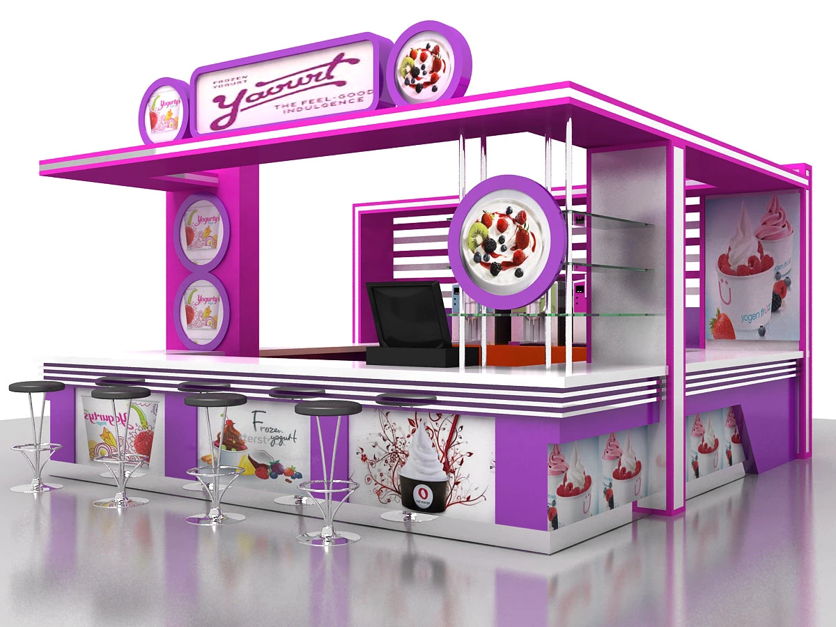 Fresh Frozen Yogurt Kiosk 