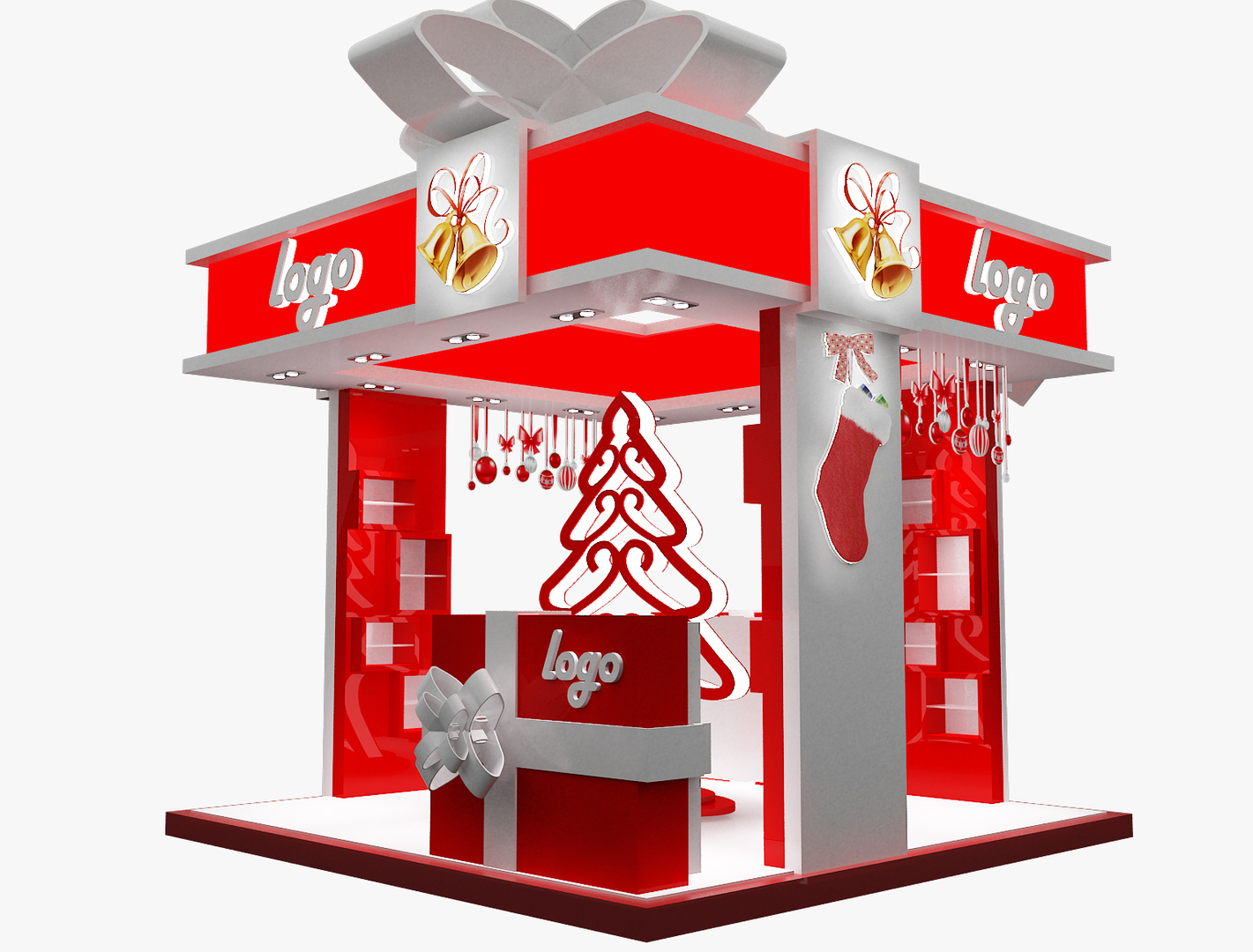 Red Gift Display 