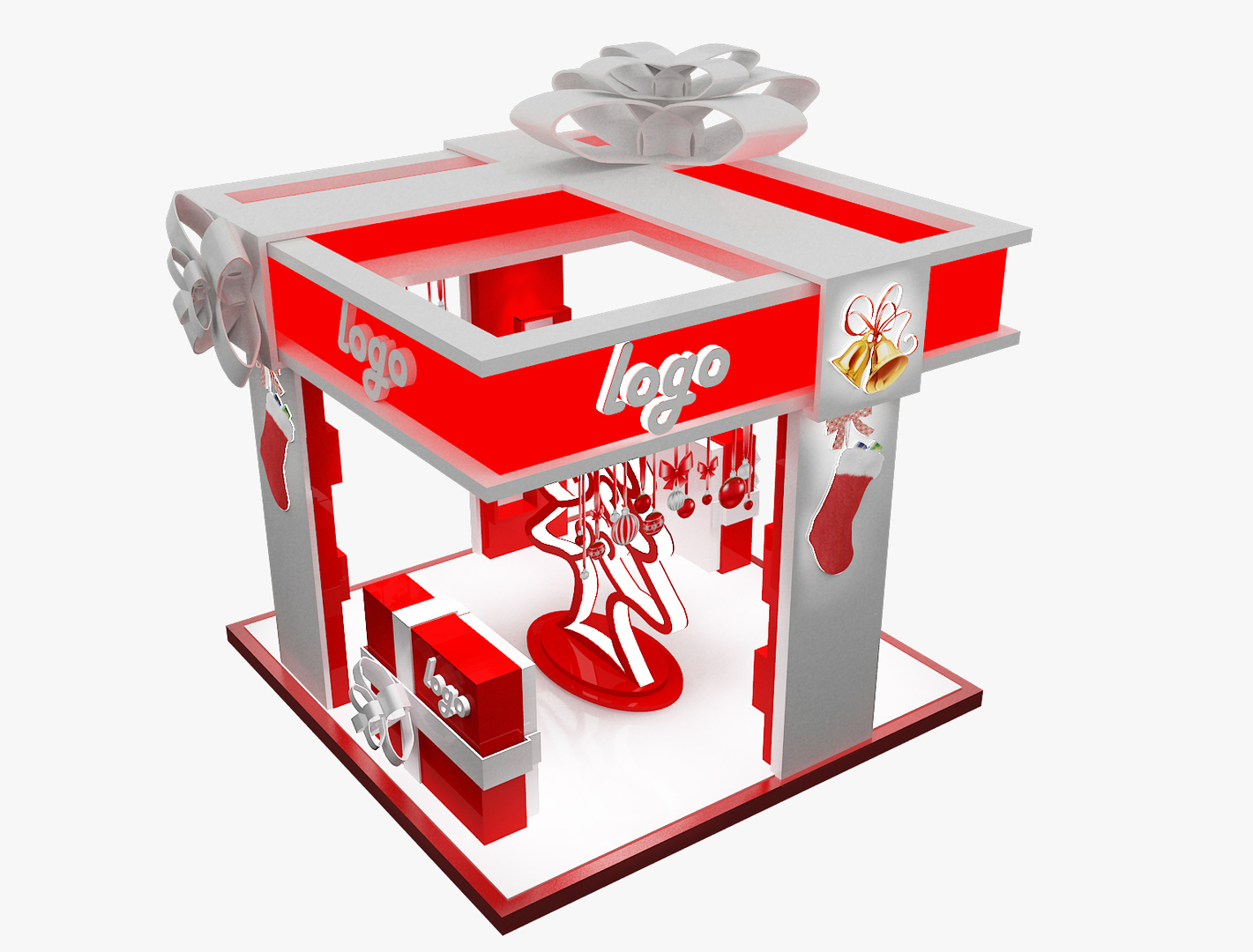 Red Gift Display 