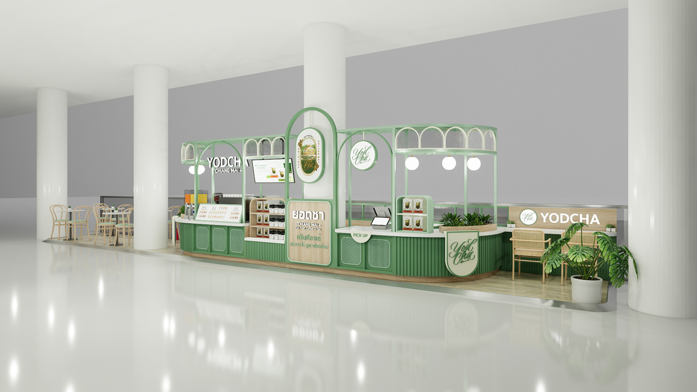 Boba tea kiosk