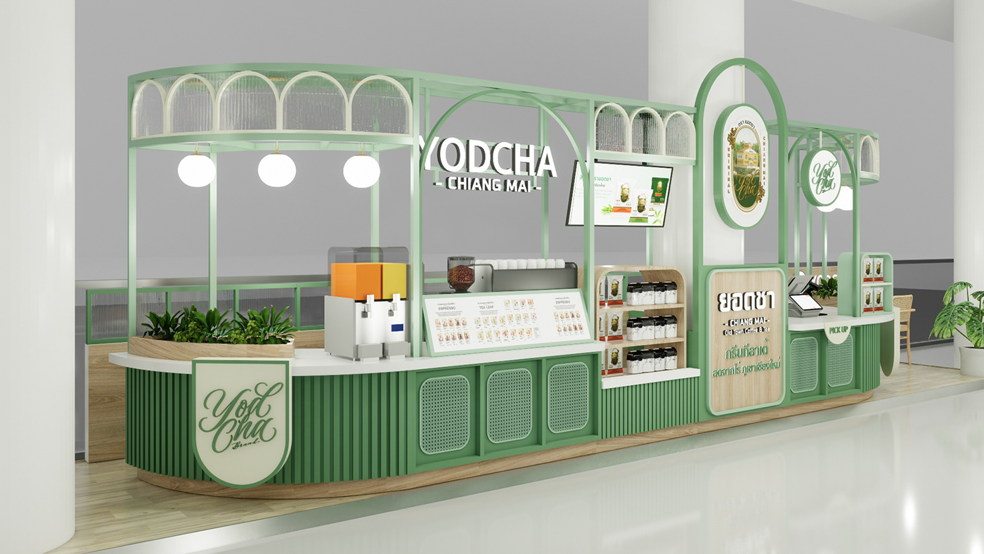 Boba tea kiosk