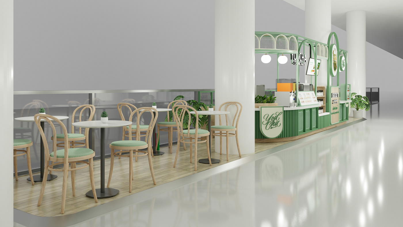 Boba tea kiosk
