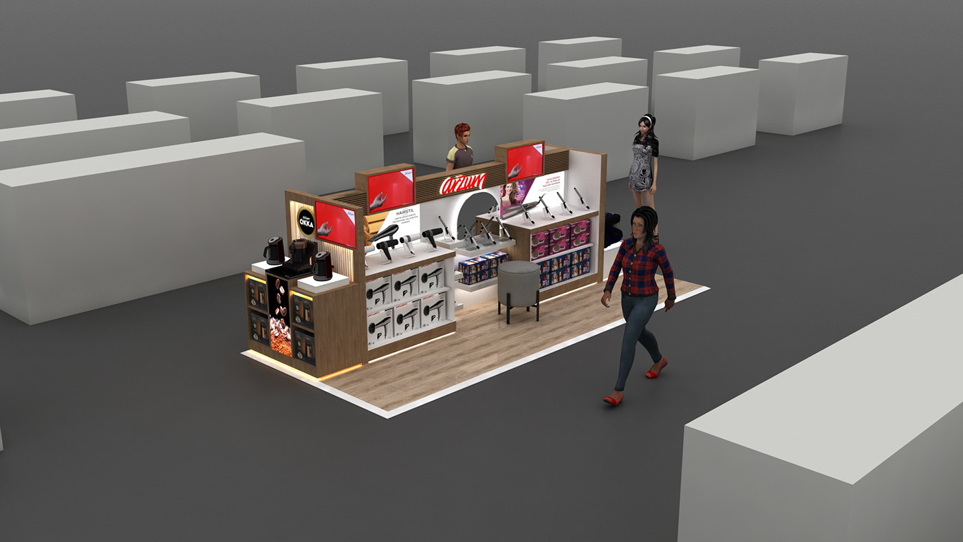 Hair Dryer Kiosk 