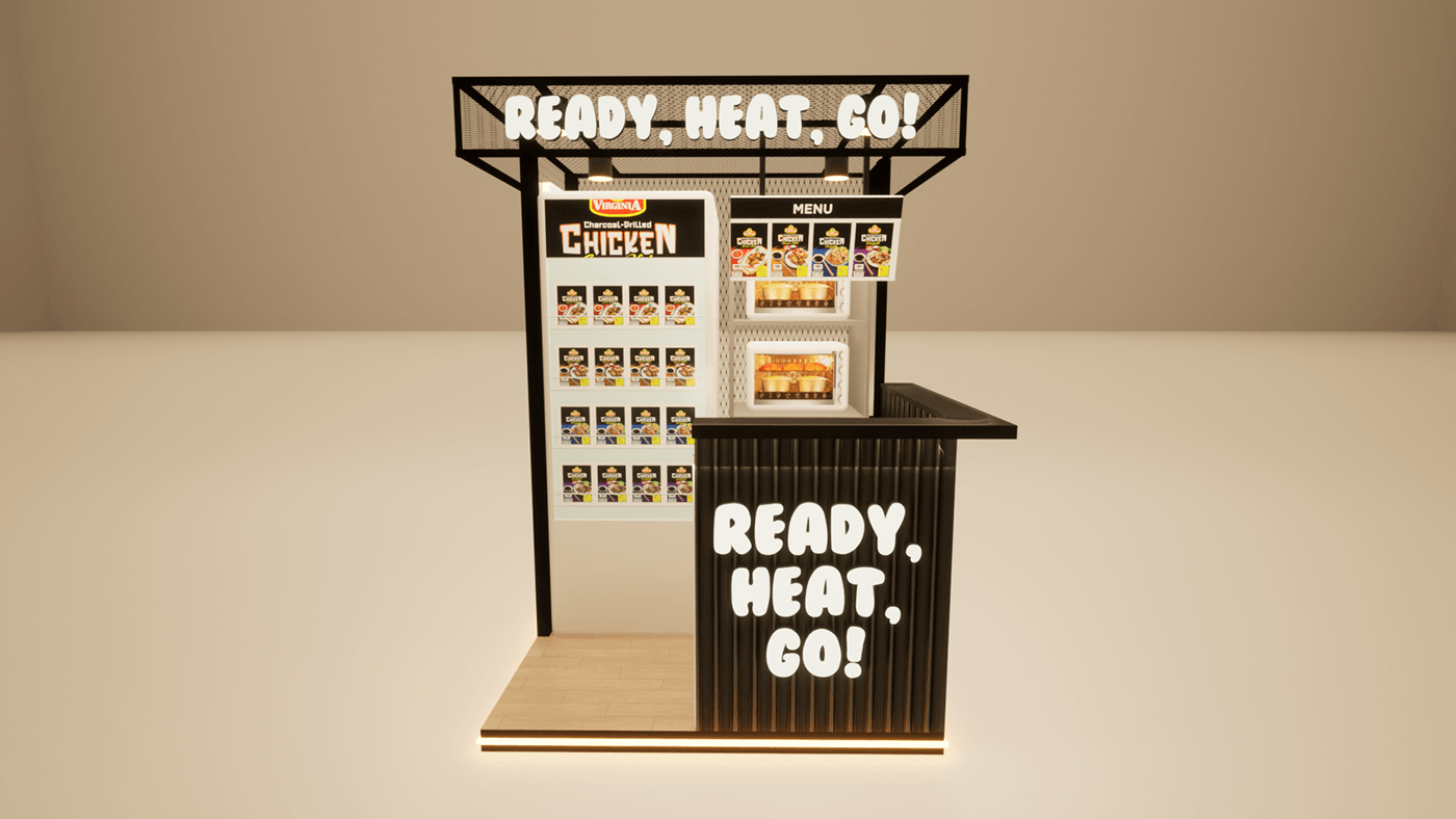 heating food kiosk 
