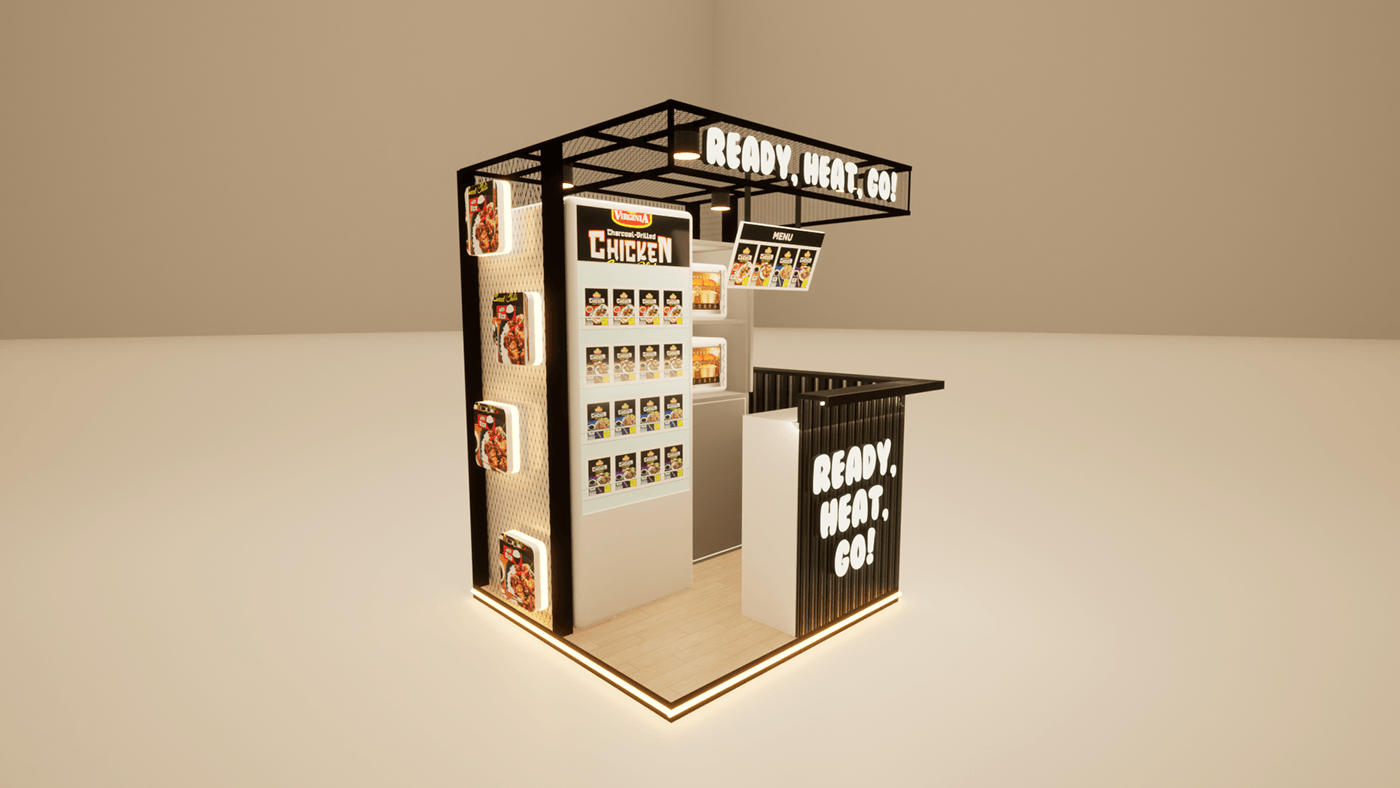 heating food kiosk 