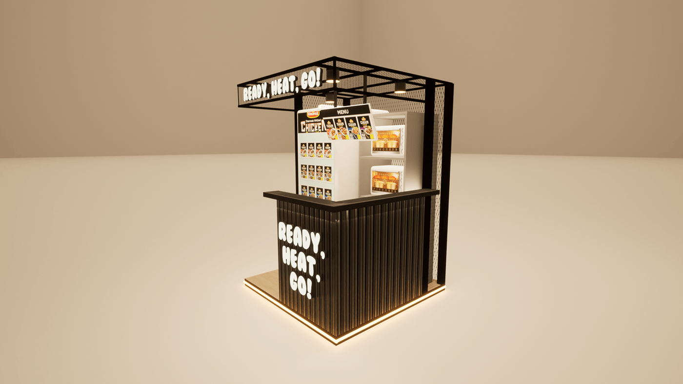 heating food kiosk 
