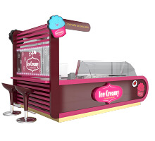 ice cream shop in mall