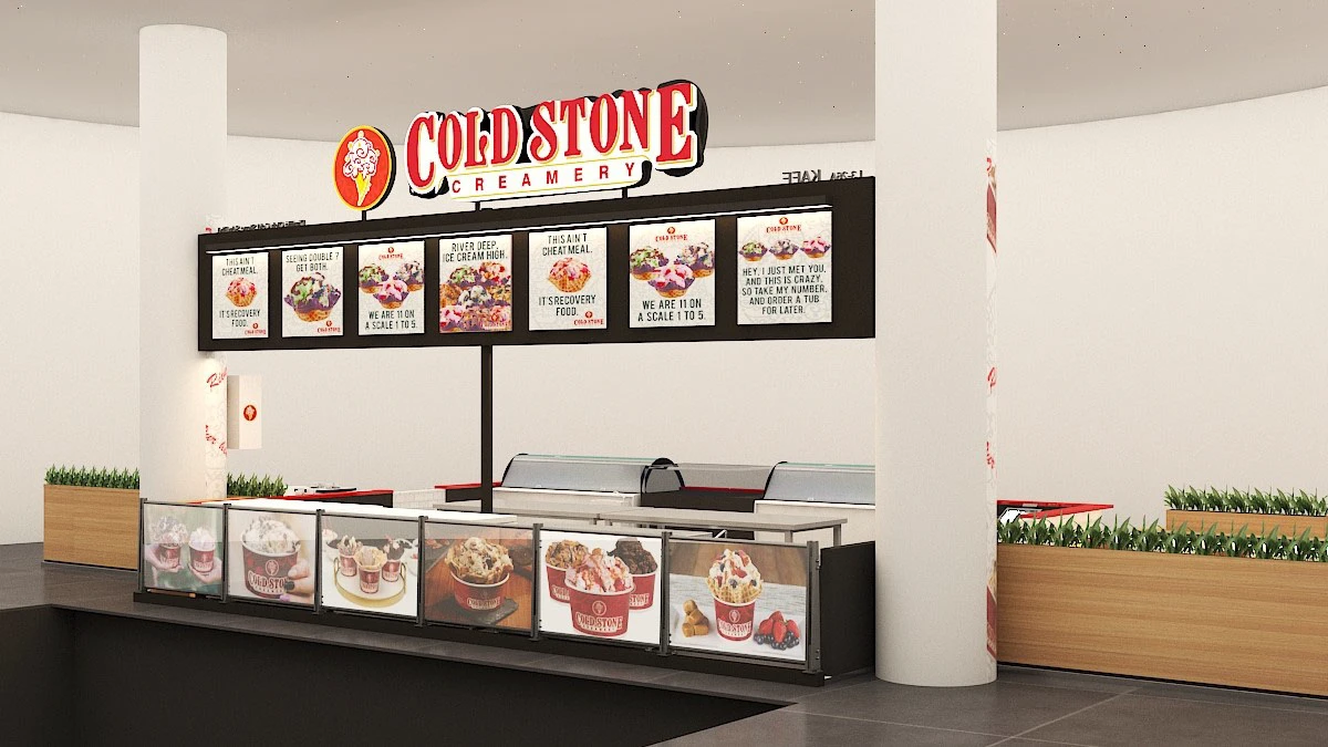 ice cream waffle kiosk