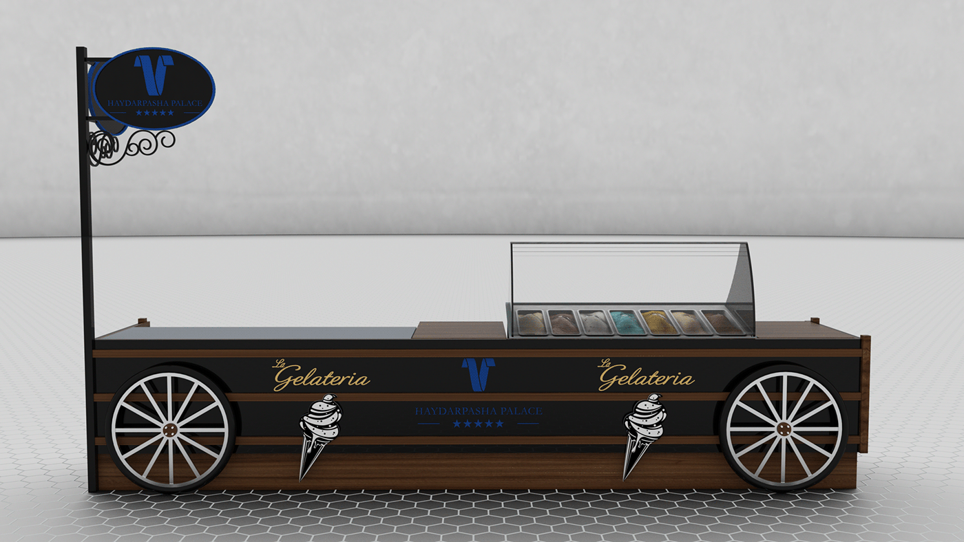 ice cream cart