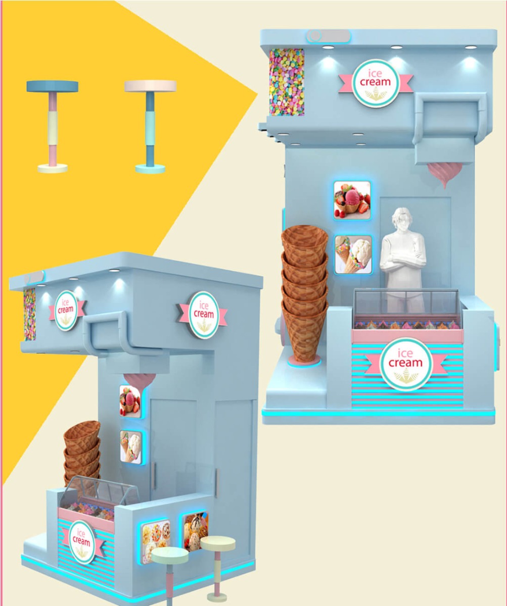 ice cream booth