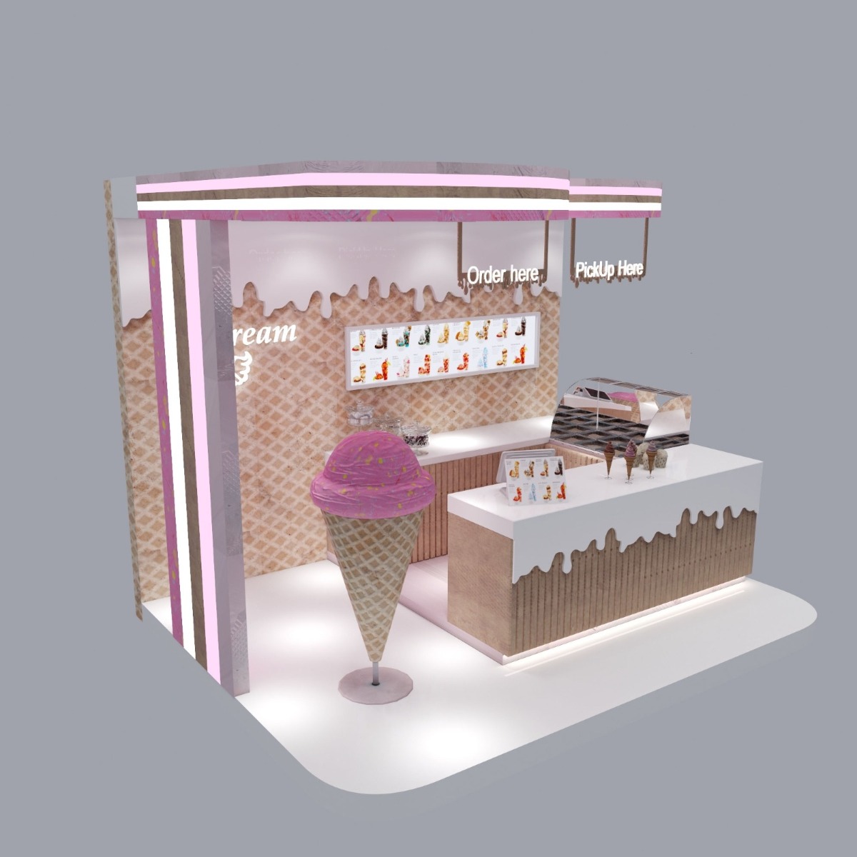 ice cream kiosk