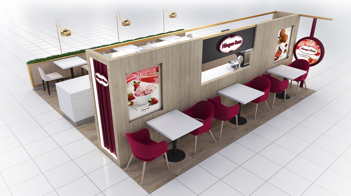 Ice cream counter