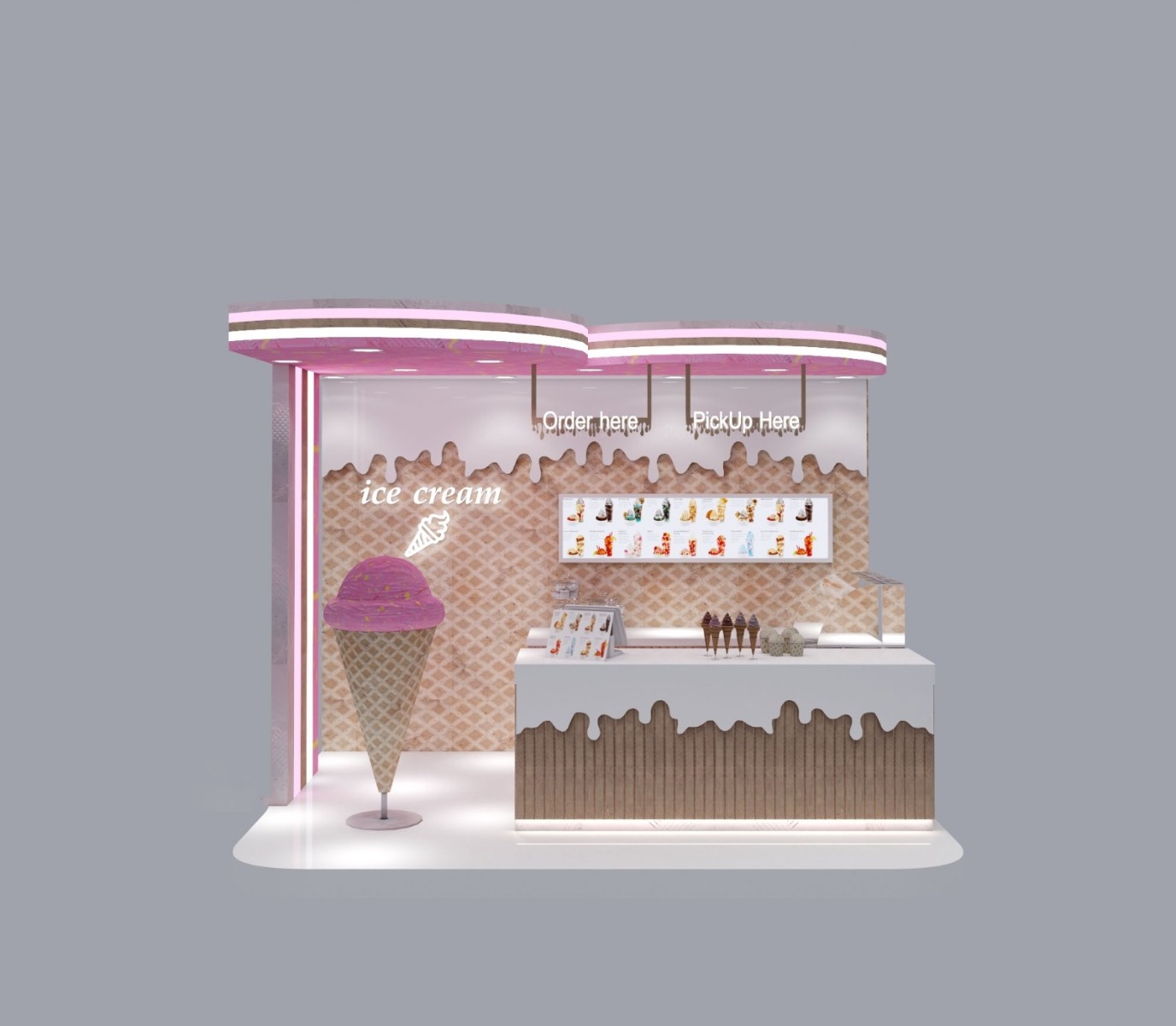 ice cream kiosk