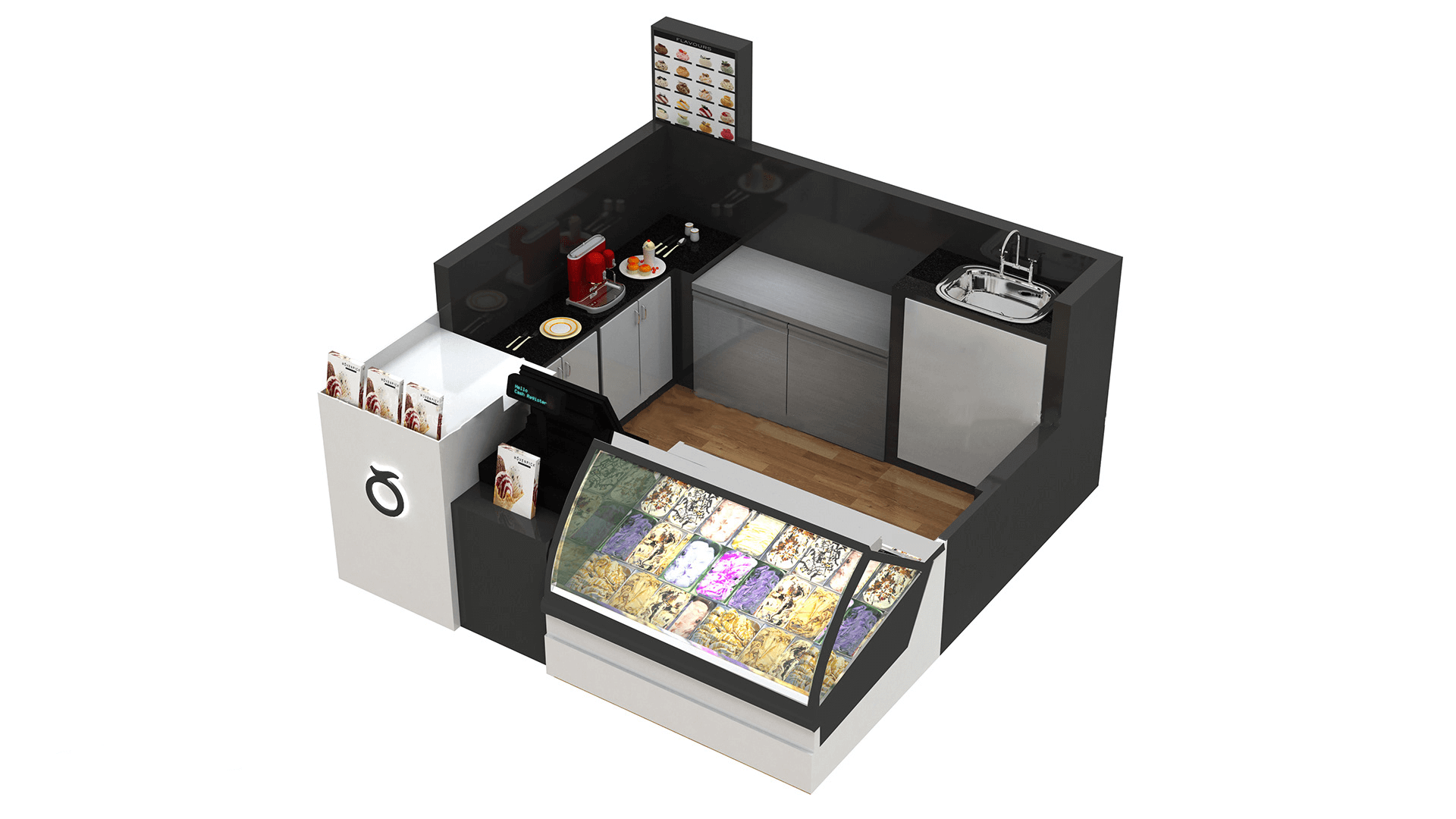 ice cream kiosk