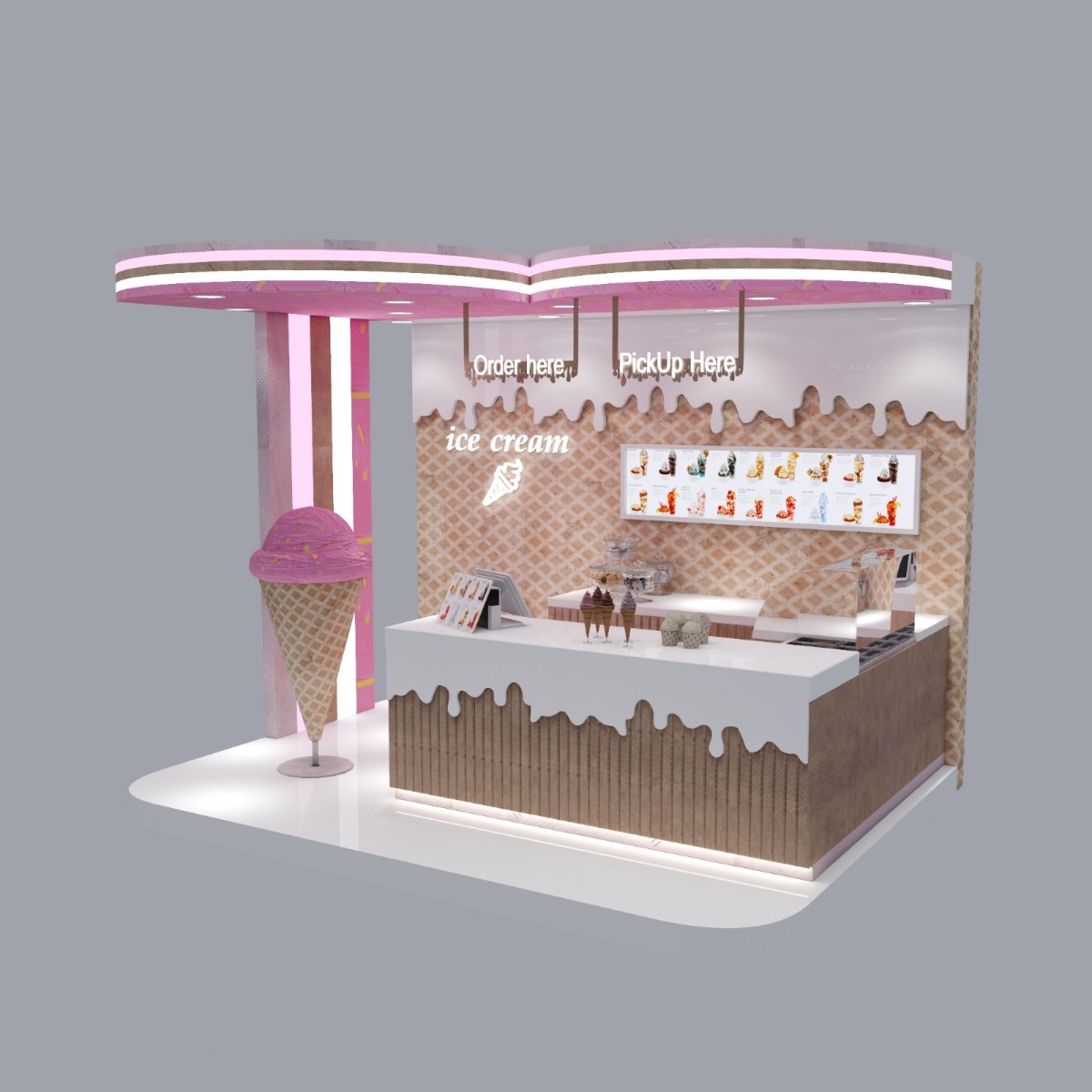 ice cream kiosk