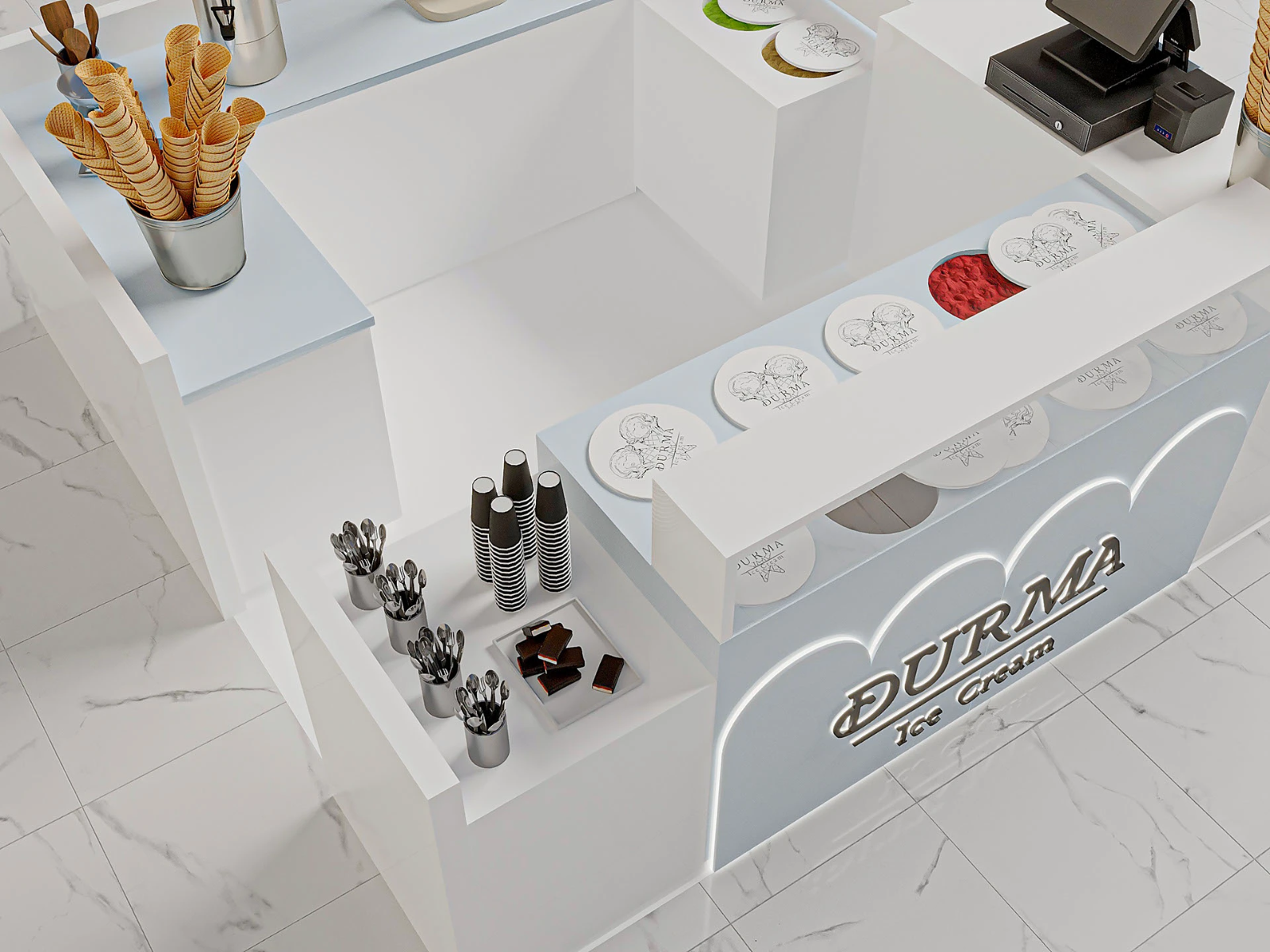 Fresh Ice Cream Kiosk