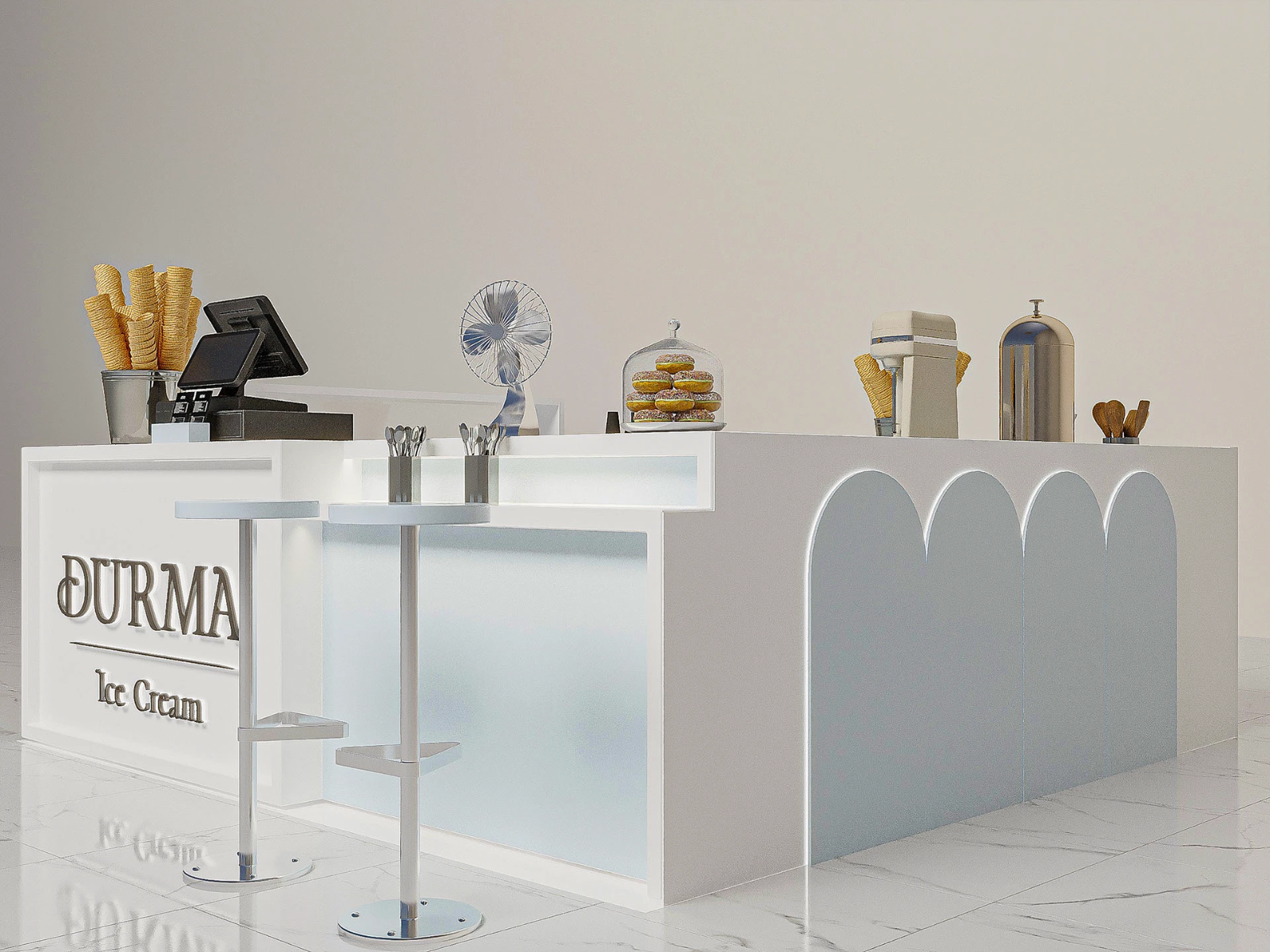 Fresh Ice Cream Kiosk