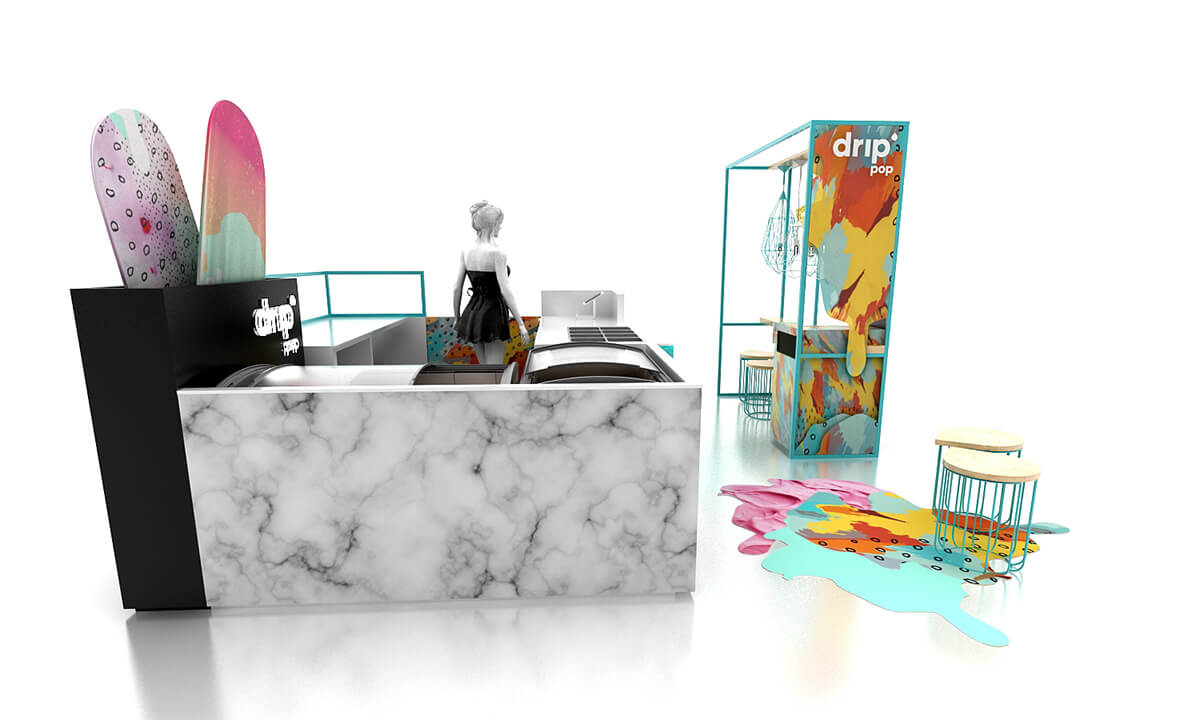 ice cream kiosk