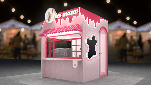 ice cream outdoor kiosk