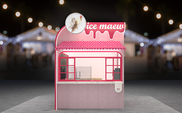 ice cream outdoor kiosk
