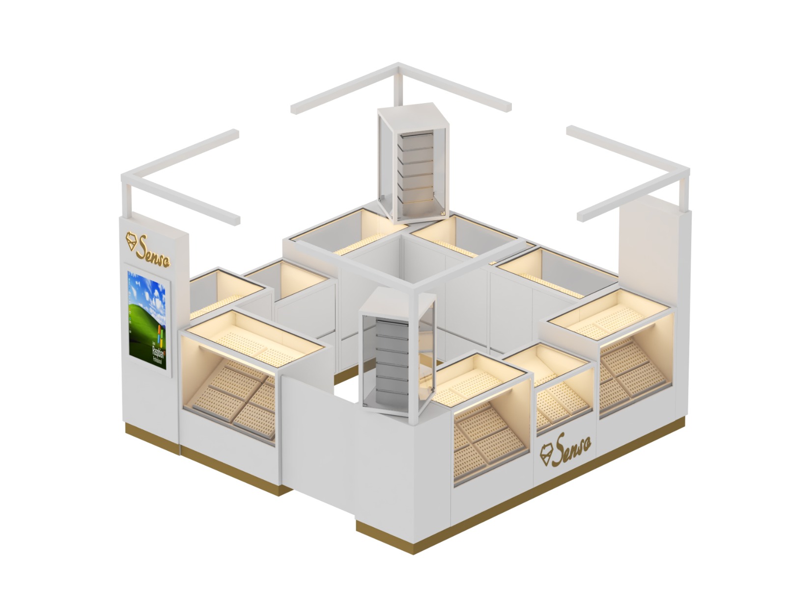  Jewelry Display Kiosk