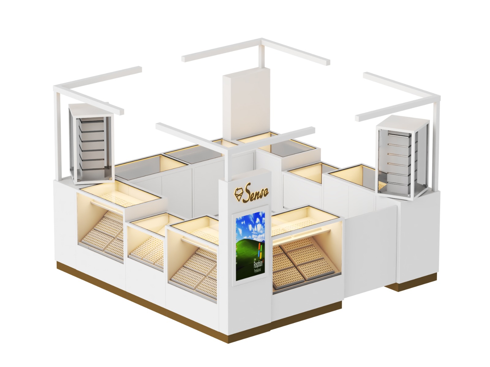  Jewelry Display Kiosk
