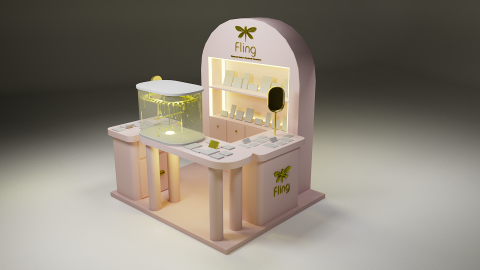 Pink Jewelry Display