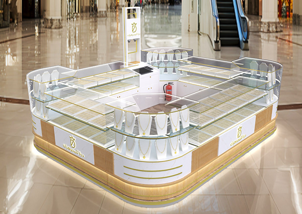 Glass Jewelry Mall Kiosk