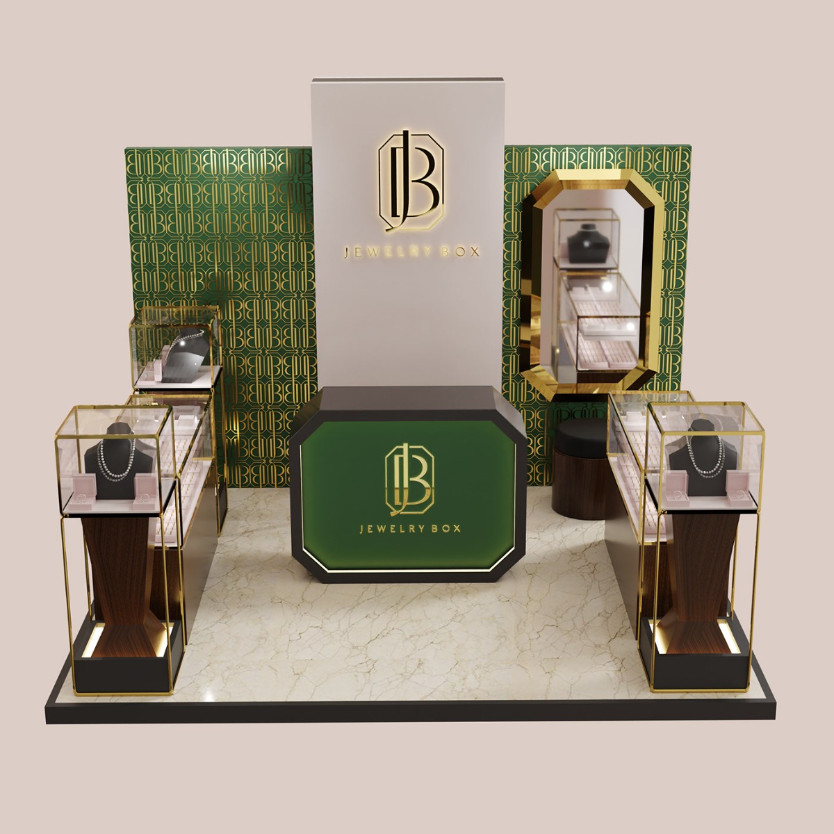Elegant Jewelry Showcase