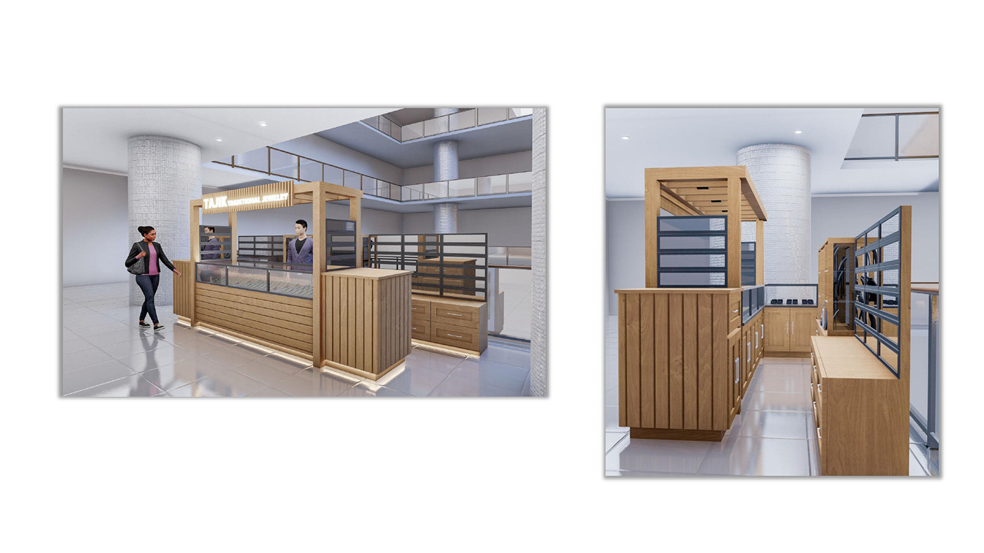 Jewelry ornament kiosk